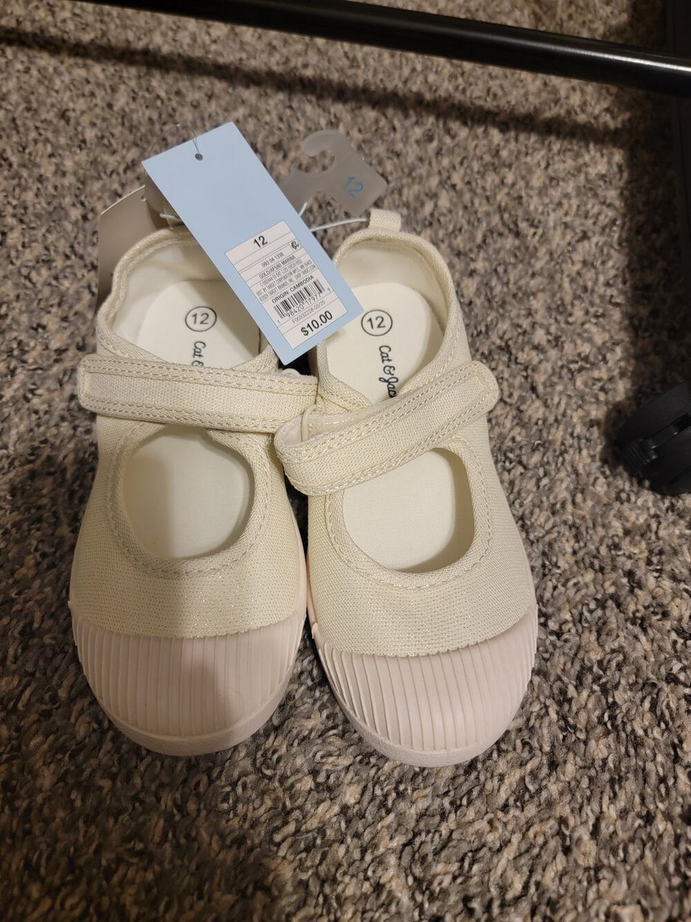 Cat & Jack "Marina" Gold Ballet Size 12